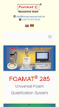 Mobile Screenshot of format-messtechnik.de